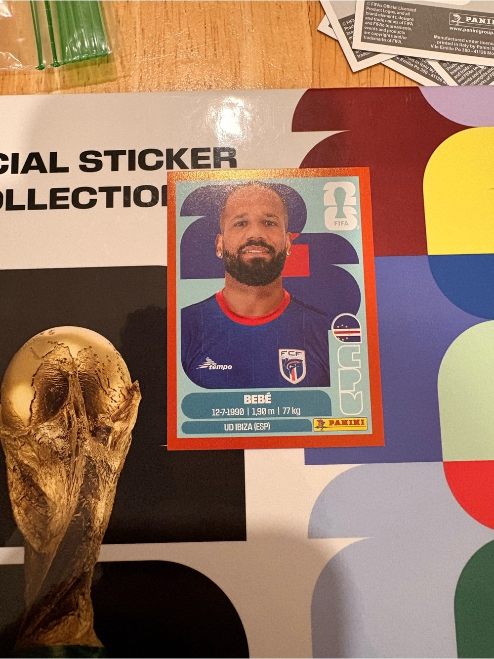 Panini FIFA World Cup 2026 Soccer Sticker Bebé UD Ibiza CPV 20 Red Parallel